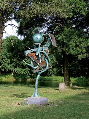 Sculpture Tree of the Wind Harp by Lubo Kristek, 1992