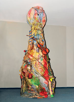 Lubo Kristek: Soul II – Collective Intuition, 2013, assemblage, height 260 cm.